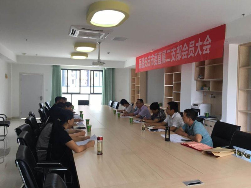 民建安庆市委直属二支部召开会员大会