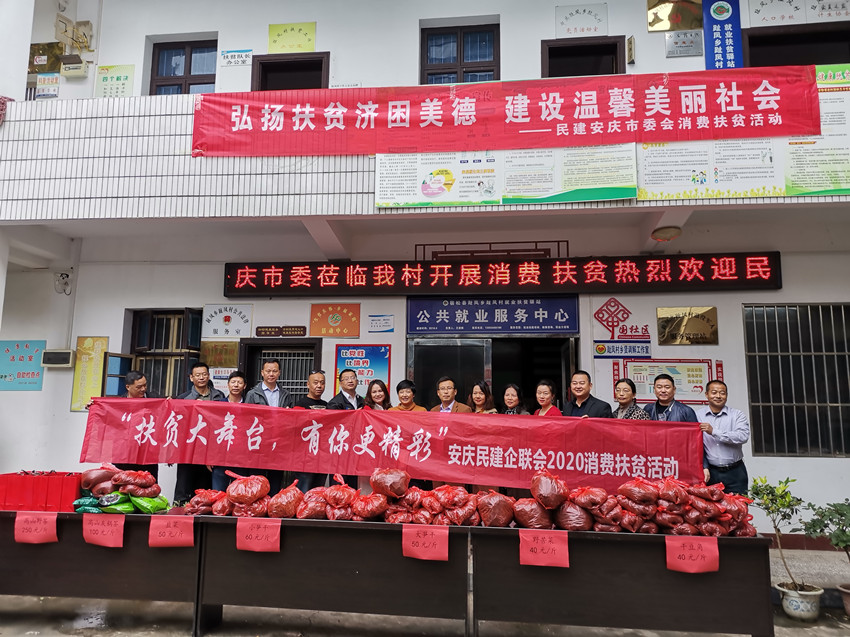 民建安庆市委赴宿松县趾凤乡趾凤乡开展消费扶贫活动