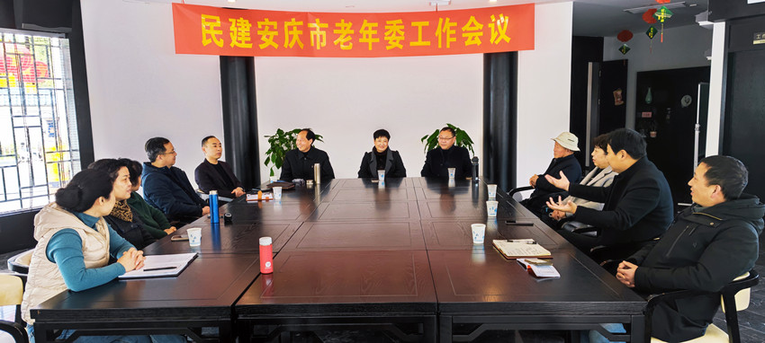 民建安庆市老年委召开工作会议