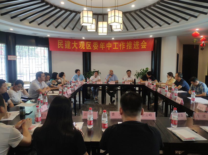 不负韶华  砥砺前行——民建安庆市大观区委召开年中工作推进会