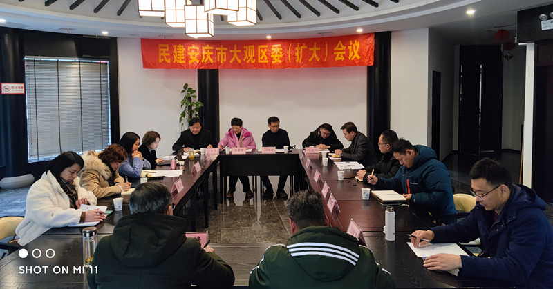 民建安庆市大观区委召开区委（扩大）会议
