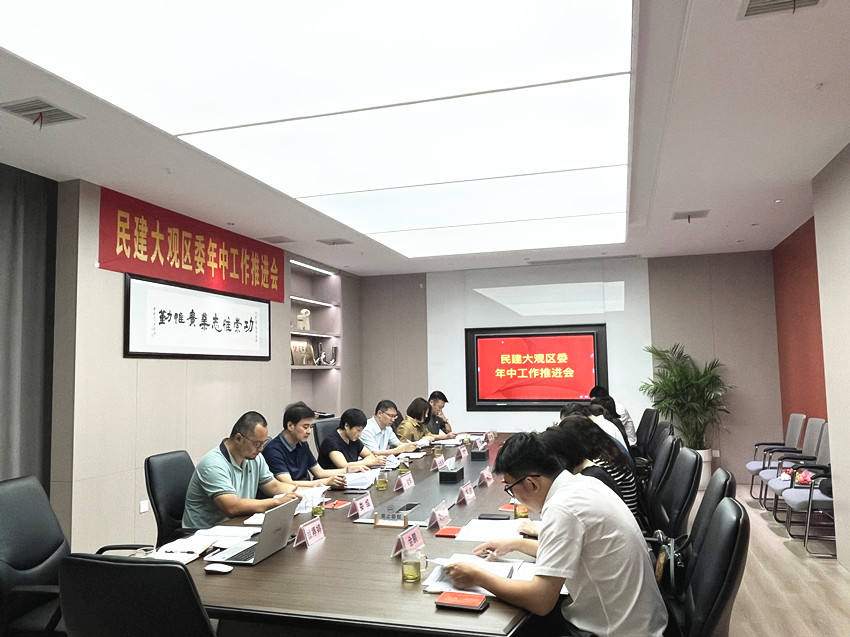 民建安庆市大观区委召开年中工作推进会